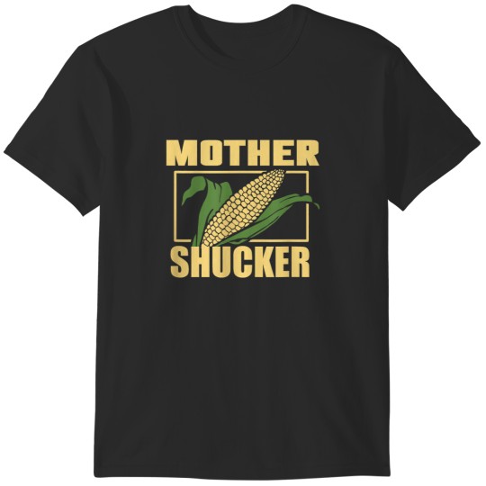 Discover Mother Shucker Mom Pun Funny Corn Farmer Mom Gift T-Shirts