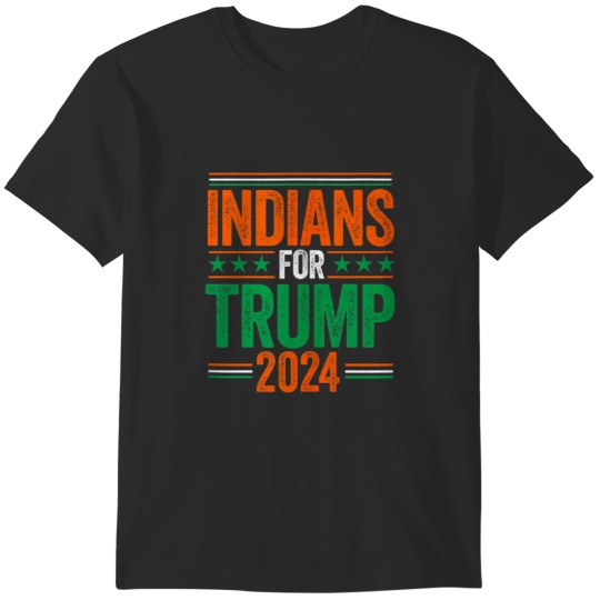 Discover Indians For Trump 2024 Election Indian American Pro Trump T-Shirts