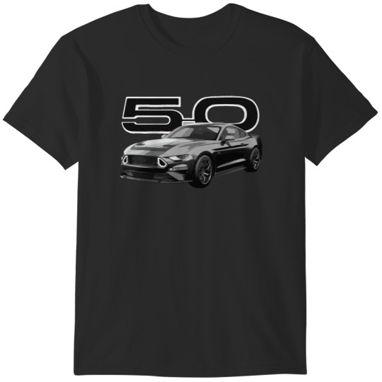 Discover Mustang GT 50L V8 Grabber Blue Car GT RTR spec s550 T-Shirts