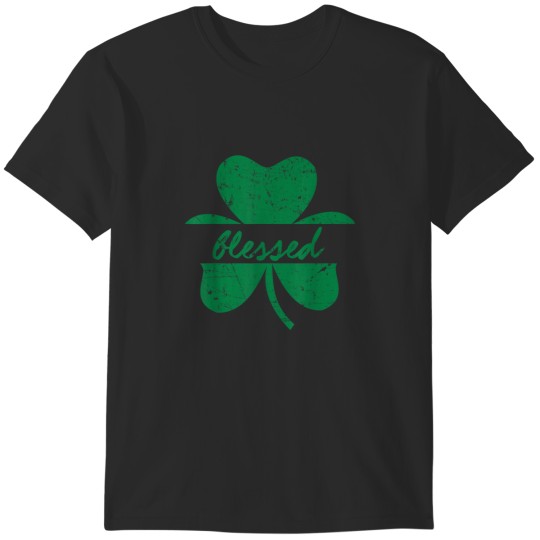 Discover Christian St Patricks Days Men Kids Blessed T-Shirts