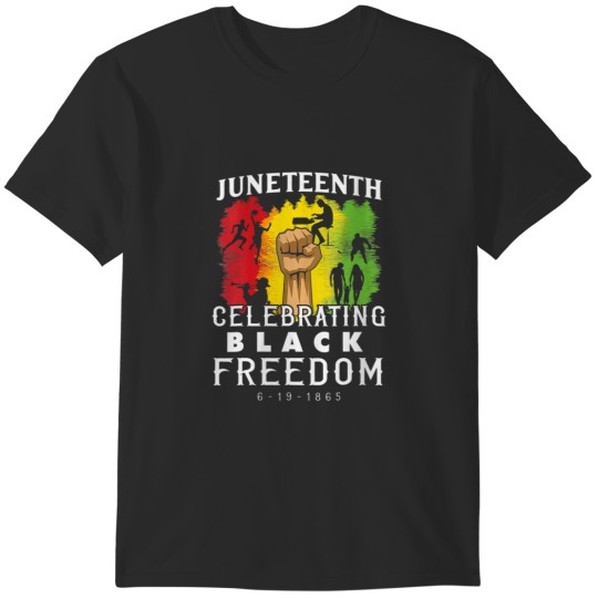 Discover WoJuneteenth Celebrate Black Freedom 1865 June 19th Men 6834 T-Shirts