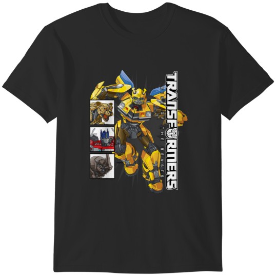 Discover Kids Transformers Rise of the Beasts Box Panels Bumblebee Shot T-Shirts