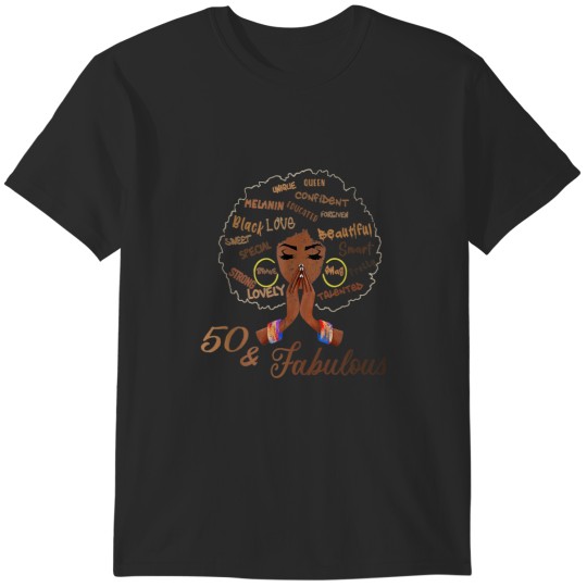 Discover 50 Fabulous African American Hair Black 50th Birthday 8080 T-Shirts