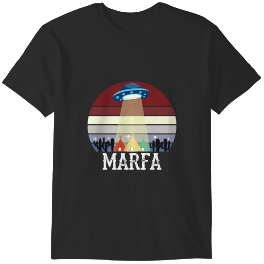 Discover Marfa TX Ghst Lights Festival UFO Texas Art Active T-Shirts