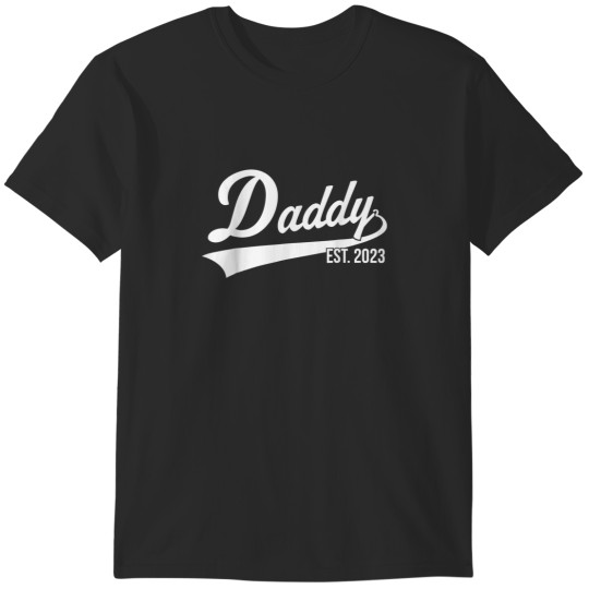Discover 1st Time Dad EST 2023 New First Fathers Hood Day Daddy 2023 T-Shirts