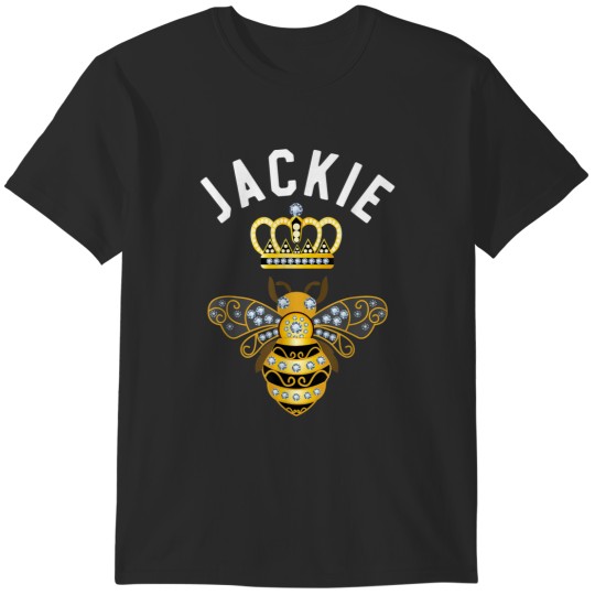 Discover Jackie Birthday Gift T-Shirt with Queen Crown Bee