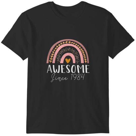 Discover 40th Birthday Rainbow Awesome 1984 40 Year Old Gift Women T-Shirts