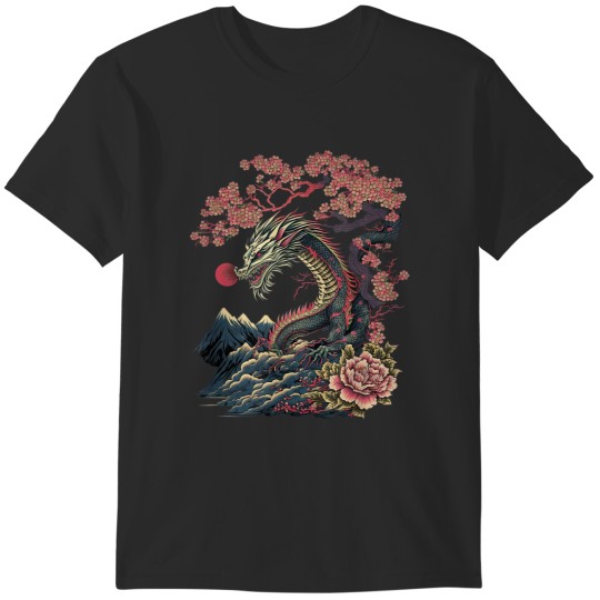 Discover Japanese Aesthetic Dragon japanese art Japan Tattoo T-Shirts