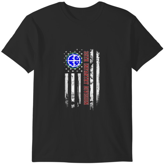 Discover 35th Infantry Division Veteran USA Flag Veterans Day Xmas T-Shirts