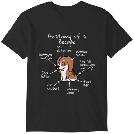Discover Anatomy Of A Beagle T-Shirts