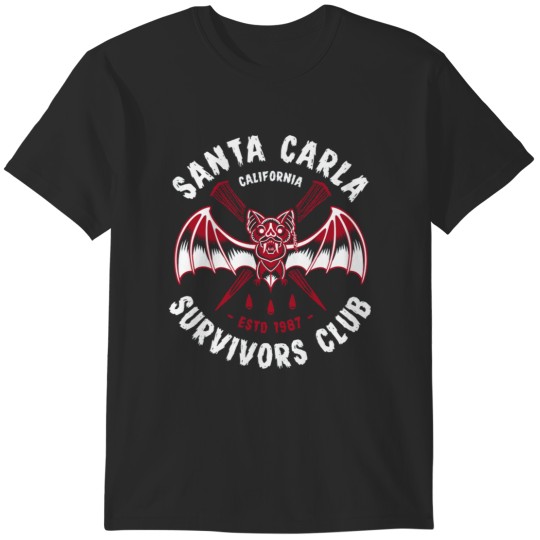 Discover Santa Carla Survivors Club - Lost Boys - Vampire T-Shirts