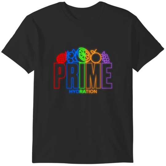 Discover Prime Hydration ALL FLAVOURS Neon Light Sign Party T-Shirts