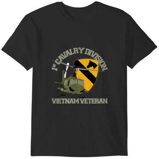 Discover 1st cavalry division vietnam veteran uh1 ship veteran day T-Shirts