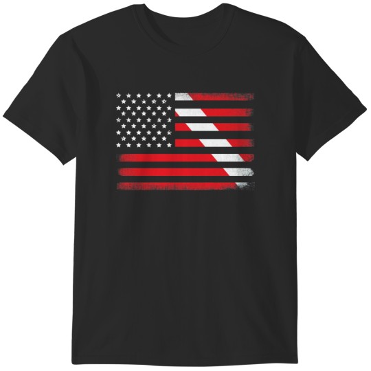 Discover Scuba Diving American Flag T-Shirts