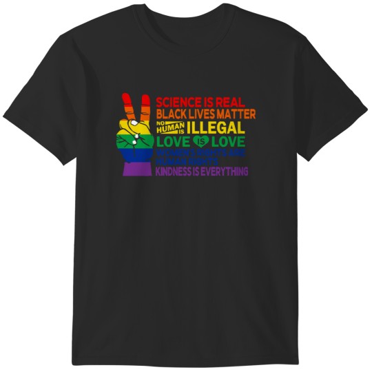 Discover Blm Lgbtq Science Is Real Black Lives Matter Love Is Love BLM LGBTQ T-Shirts