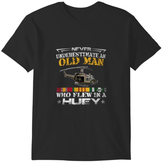Discover Vietnam Veteran Vet Uh1 Huey Helicopter T-Shirts