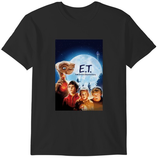 Discover E.T. The Extra- Terrestrial Digital Illustration Active T-Shirts
