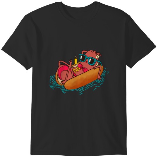 Discover Bikini Hot dog girl summer black T-Shirts