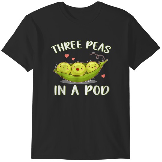 Discover Three Peas In A Pod Triplets For Parents Triplet T-Shirts