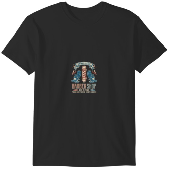 Discover Vintage Barber Shop Chair Barbers T-Shirts