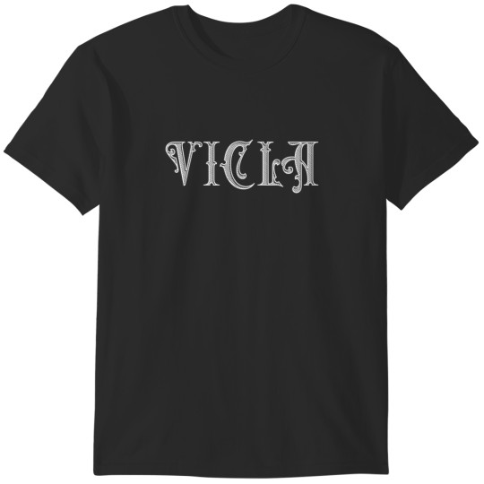 Discover Vicla Gangster Text Design 9514 T-Shirts