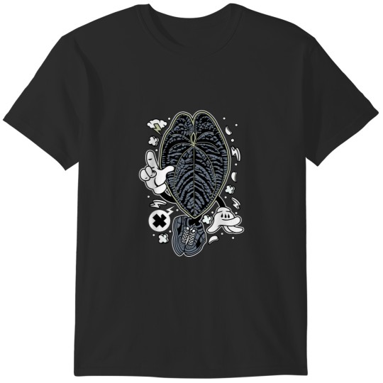Discover Botany Garden Anthurium Radicans Luxurians BW Ca T-Shirts