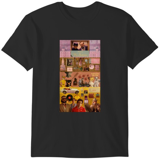 Discover Wes Anderson Collage Long T-Shirts
