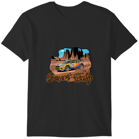 Discover Cool Desert Rally Racing Car Active T-Shirts