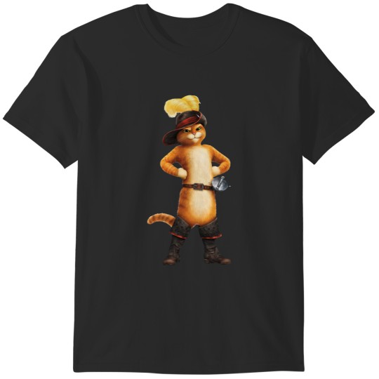 Discover Puss In Boots Cat T-Shirts
