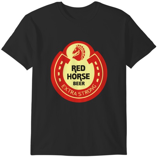 Discover red horse logo T-Shirts
