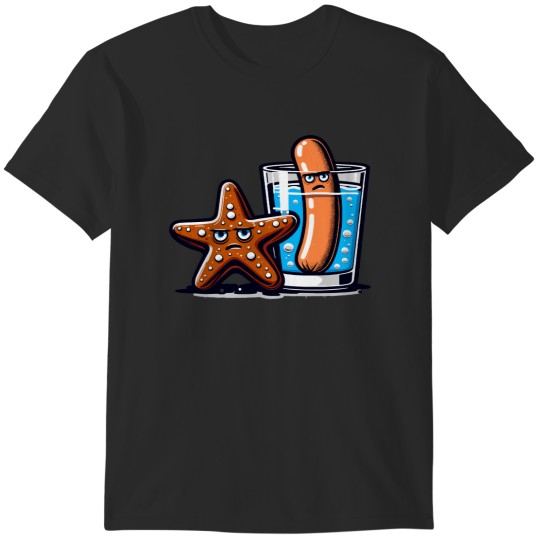 Discover Chocolate Starfish & Hot Dog Flavored Water T-Shirts