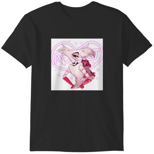 Discover Cute HazbinHotel Angel Dust And Fat Nugget T-Shirts