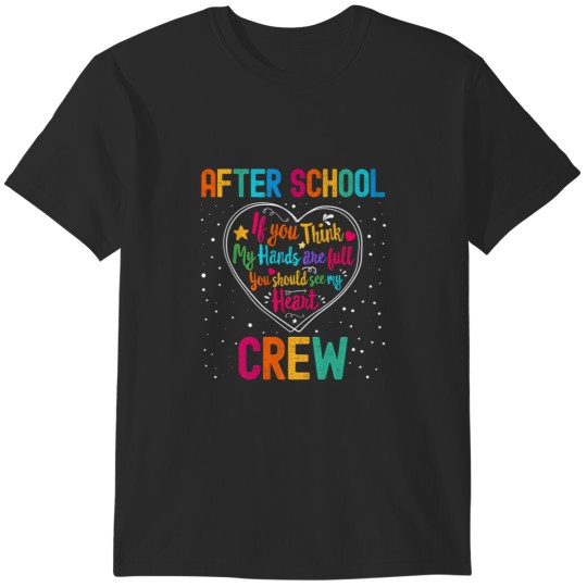 Discover After School Crew Appreciation Week Back to School Heart T-Shirts