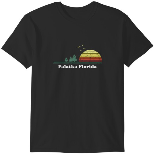 Discover Vintage Palatka Florida Sunset Souvenir Print T-Shirts