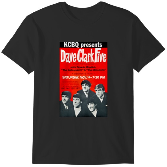 Discover Dave Clark Five Concert Poster San Diego 1964 T-Shirts