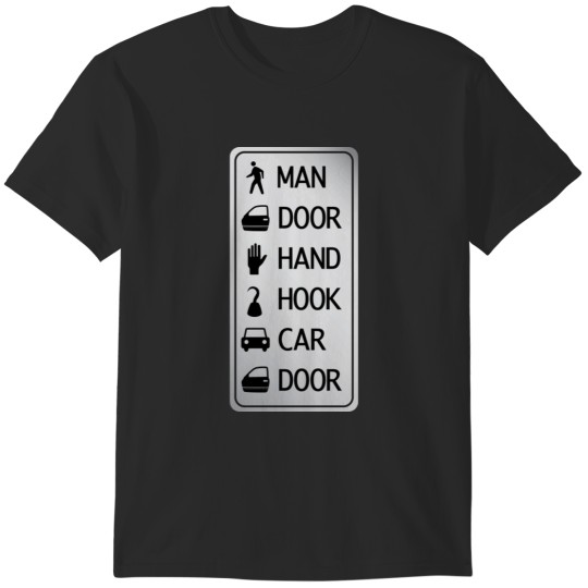 Discover man door hand hook car door T-Shirts