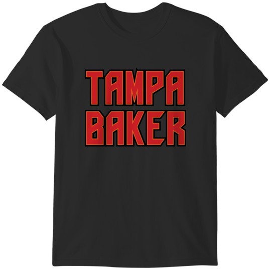 Discover Tampa Baker Text T-Shirts