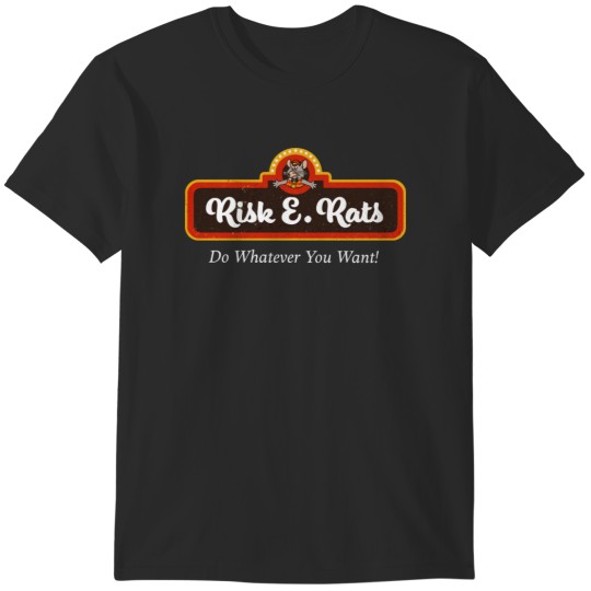 Discover Risk E Rats Always Sunny  white text variant T-Shirts