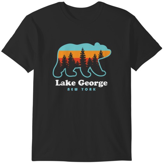 Discover lake george ny adirondacks new york bear T-Shirts
