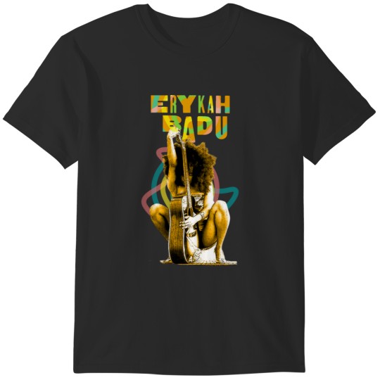 Discover Erykah Badu  Vintage RNB Playing The Guitar T-Shirts