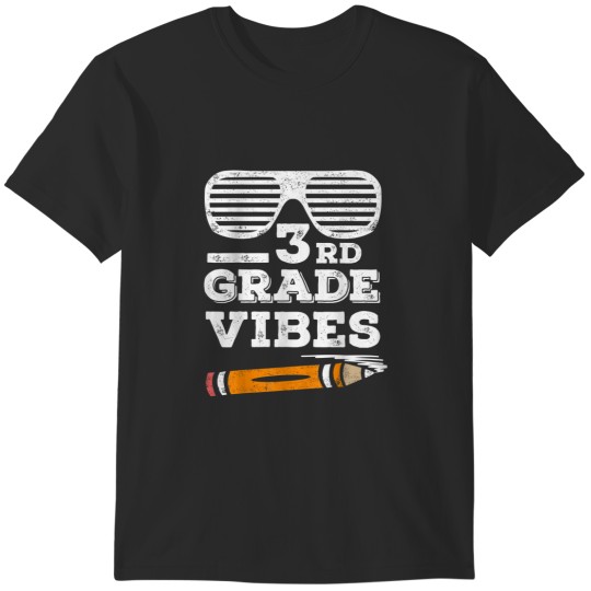 Discover 3rd Grade Vibes Funny Third Grade Back To School Tee T-Shirts