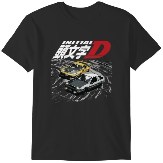 Discover initial d downhill mountain drifting ae86 vs fd T-Shirts