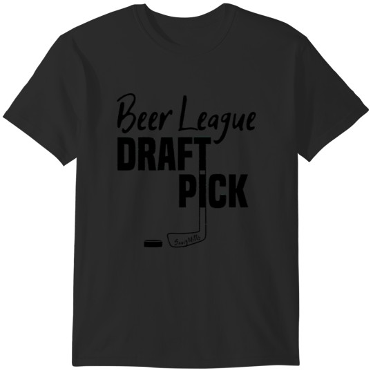 Discover Hockey Beer League Draft Pick T-Shirts