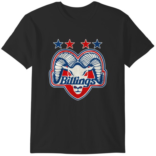 Discover Defunct Billings Bighorns Hockey Team T-Shirts