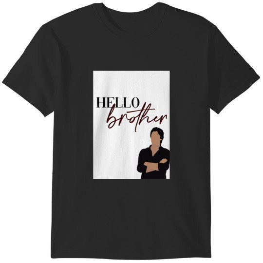 Discover Hello Brother Damon Salvatore Vampire Diaries Long T-Shirts