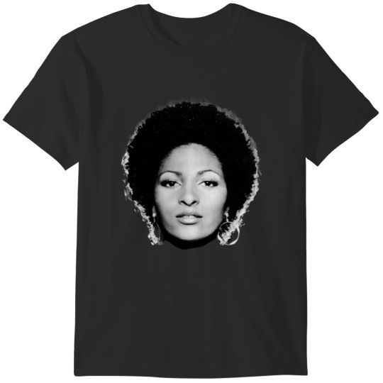 Discover Pam Grier  Vintage Blaxploitation BW Art T-Shirts