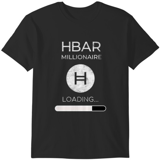 Discover hbar millionaire loading hedera hashgraph hbar crypto token T-Shirts