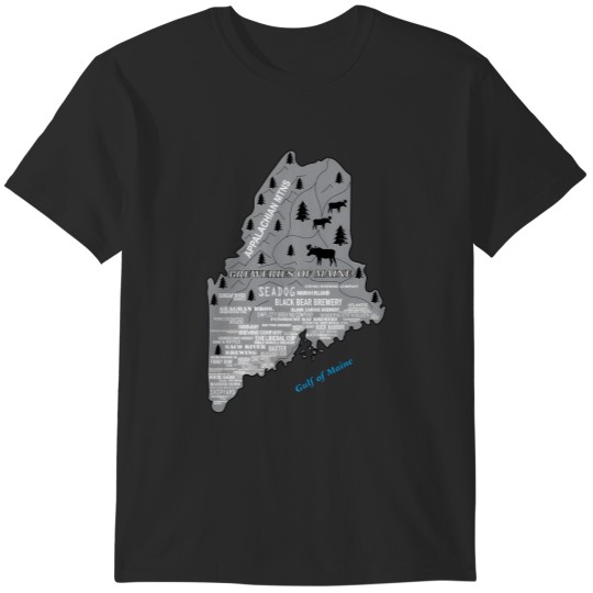 Discover Breweries Of Maine T-Shirts