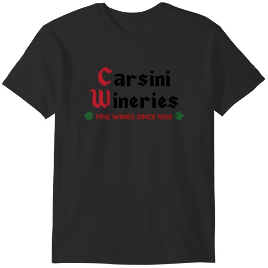 Discover Columbo Carsini WIneries large print logo T-Shirts