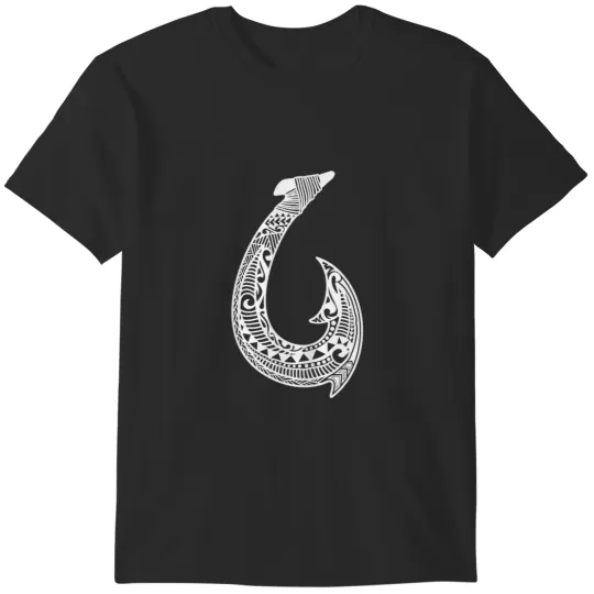 Discover Tribal Hawaiian Fish Hook Pacific Islander Hawaiian Design T-Shirts